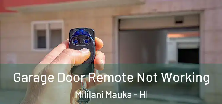  Garage Door Remote Not Working Mililani Mauka - HI