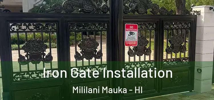  Iron Gate Installation Mililani Mauka - HI
