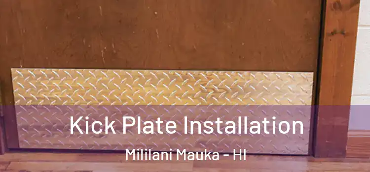  Kick Plate Installation Mililani Mauka - HI